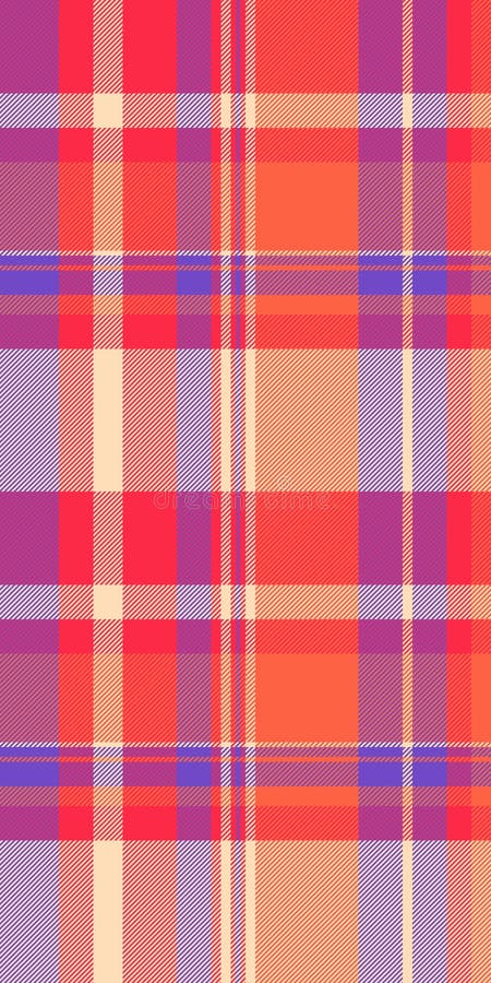 Pêssego de coral vibrante e padrão de planalto roxo. Perfeito para o fundo ou embalagem de sites de design têxtil ilustração do vetor