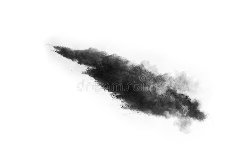 Particles of charcoal on white background,abstract powder splatted on white background,Freeze motion of black powder exploding or throwing black powder. Particles of charcoal on white background,abstract powder splatted on white background,Freeze motion of black powder exploding or throwing black powder.