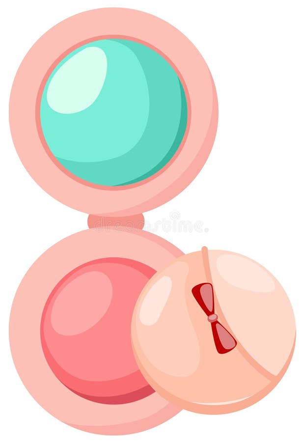 Pó cosmético ilustração do vetor