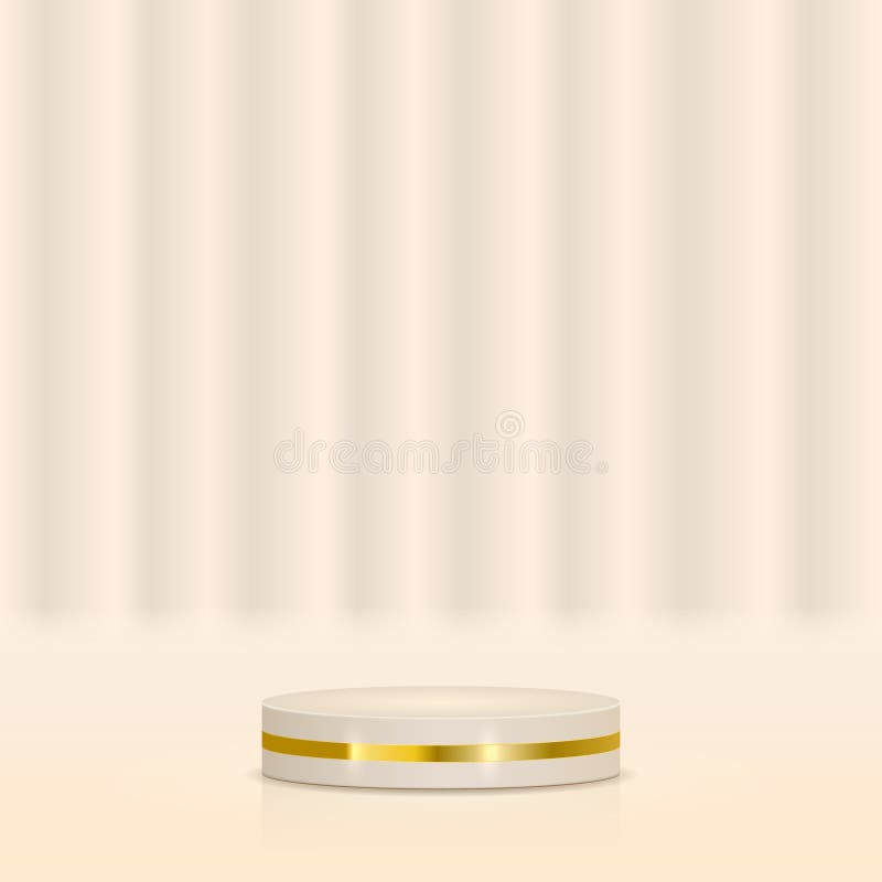 Pódio rosa-elegante para o Dia dos Namorados ilustração stock