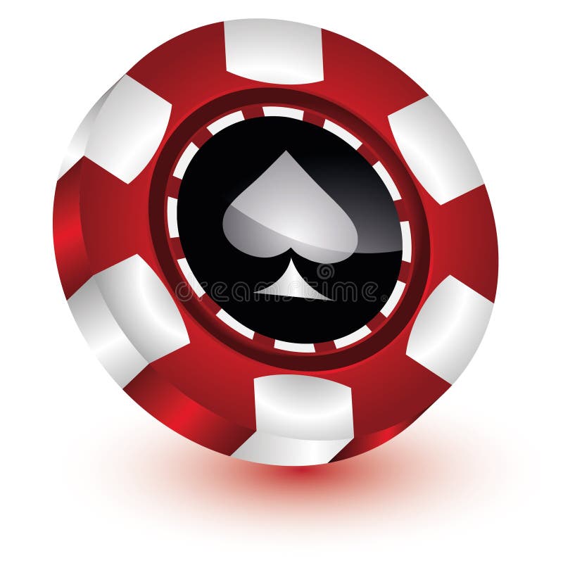 Póker Chip Casino ilustración del vector. Ilustración de triunfo 56909869