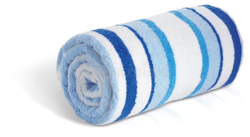 Półdupki wyrzucać na brzeg w górę biel błękitny staczającego się ręcznika