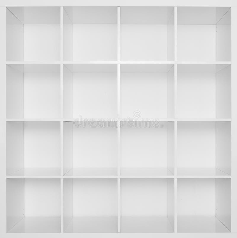 półka na książki drewniany pusty biały