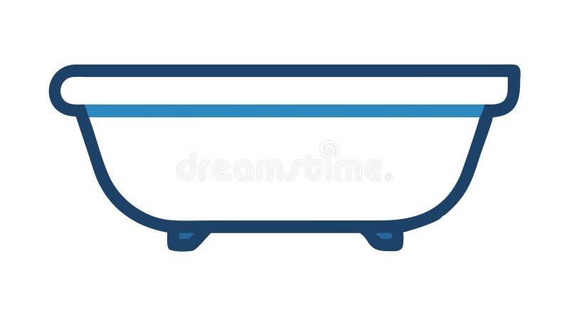 Płaska łazienka Icon Vector for the Bathroom Hygiene Wector design Generation AI ilustracja wektor
