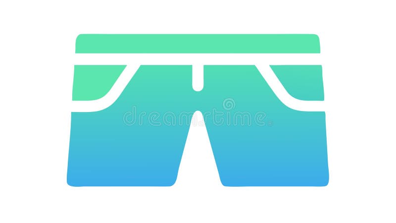 Płaski niebieski żeans Icon Vector for Clothing Fashion wector design Generation AI ilustracji