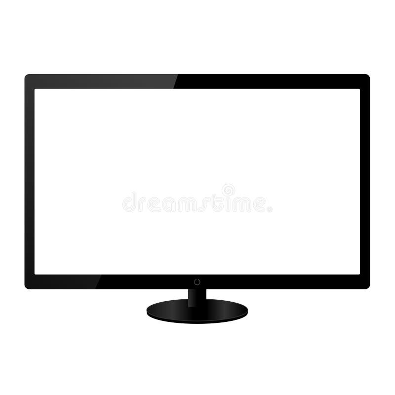 Płaskiego ekranu lcd tv monitor royalty ilustracja Płaskiego ekranu lcd tv monitor royalty ilustracja