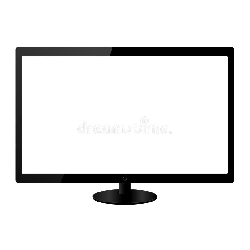 Flat screen lcd tv monitor illustration. Flat screen lcd tv monitor illustration