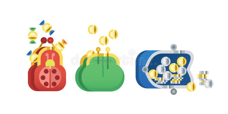Płaskiego pieniądze portfla ikony czeka lista robi zakupowi gotówkowego biznesu waluty finanse zapłacie i kies savings banka hand ilustracja wektor Płaskiego pieniądze portfla ikony czeka lista robi zakupowi gotówkowego biznesu waluty finanse zapłacie i kies savings banka hand ilustracja wektor