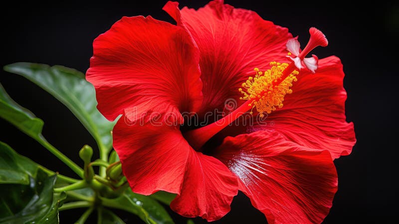 Płatki czerwone hibiscus ilustracji