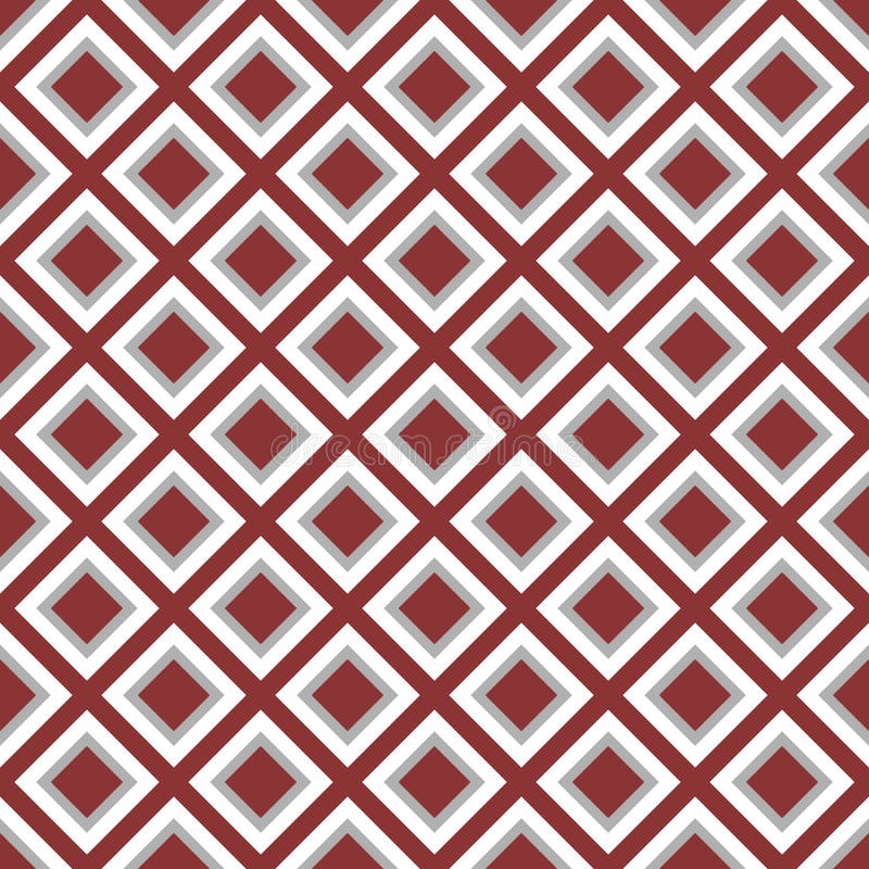 Płynnie powtarzalny monochromu kwadrat, blokowy geometria wzór ilustracji