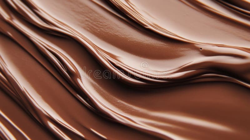 Płynny fundament w głębokim bogatym kolorze mocha o konsystencji kremowej. tło pokazuje przepływ fotografia stock