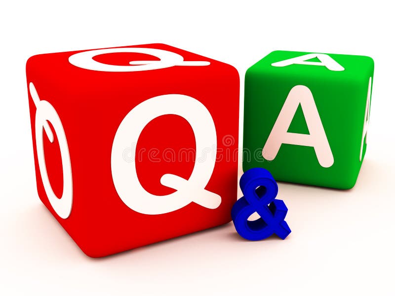 Q&A vragenantwoorden en twijfels stock illustratie Q&A vragenantwoorden en twijfels stock illustratie