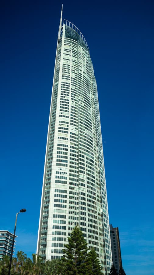 Q1 is the fifth tallest residential building in the world. Opened last 2005 at a cost of $255 million, it towers 322 meters and has 78 residential floors. The name Q1 means Queensland number 1 and is located in the Gold Coast in Australia. Photo taken on April 6th, 2015. Q1 is the fifth tallest residential building in the world. Opened last 2005 at a cost of $255 million, it towers 322 meters and has 78 residential floors. The name Q1 means Queensland number 1 and is located in the Gold Coast in Australia. Photo taken on April 6th, 2015.