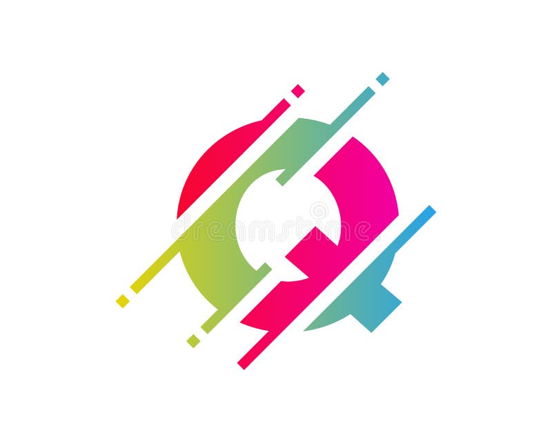 Q Digital Letter Pixel Logo Icon Design Stock Vector - Illustration of