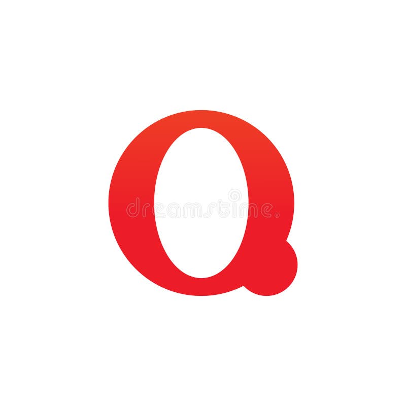 Q letter initial icon logo design vector illustration