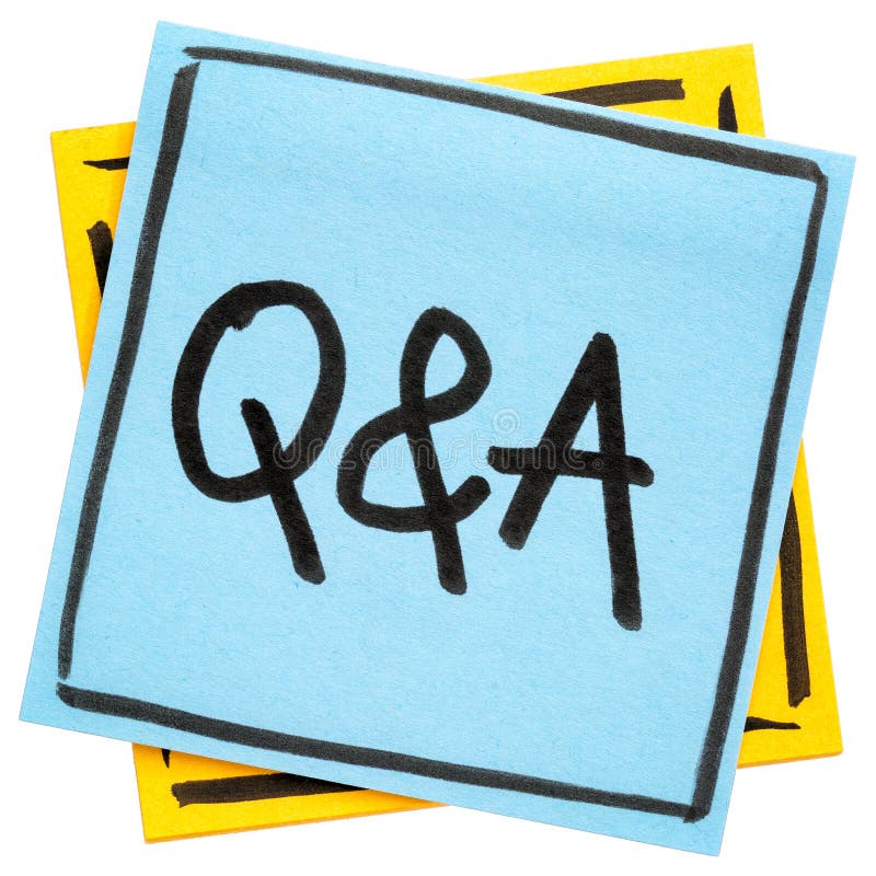 Q&A - questions and answers sign