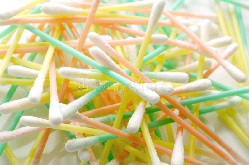 Q tips stock image. Image of orange, cotton, swab, healthcare 29511517