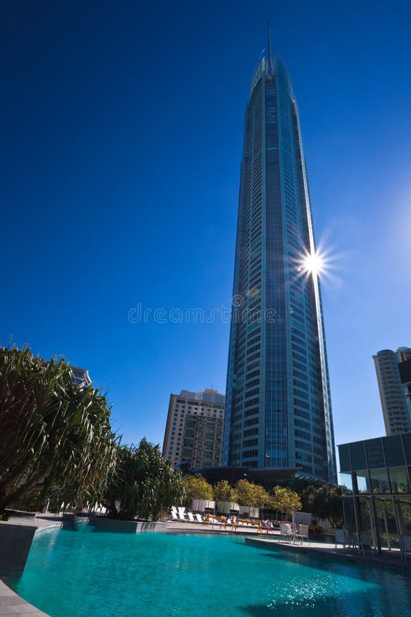 Q1 torretta, surfisti paradiso, Gold Coast fotografia stock libera da diritti Q1 torretta, surfisti paradiso, Gold Coast fotografia stock libera da diritti