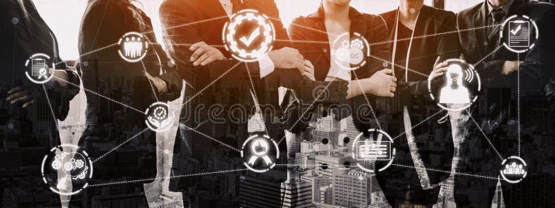 Qa assurance qualité et contrôle qualité concept uds images stock