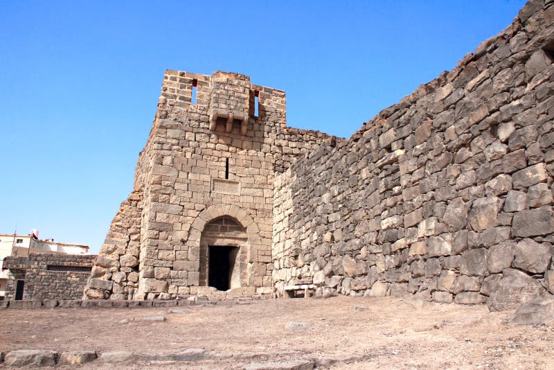 Qasr al - średniowieczny fort, Jordania obrazy stock Qasr al - średniowieczny fort, Jordania obrazy stock