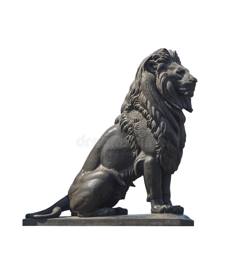 Qasr EL-Nilo Lion Statue immagini stock libere da diritti