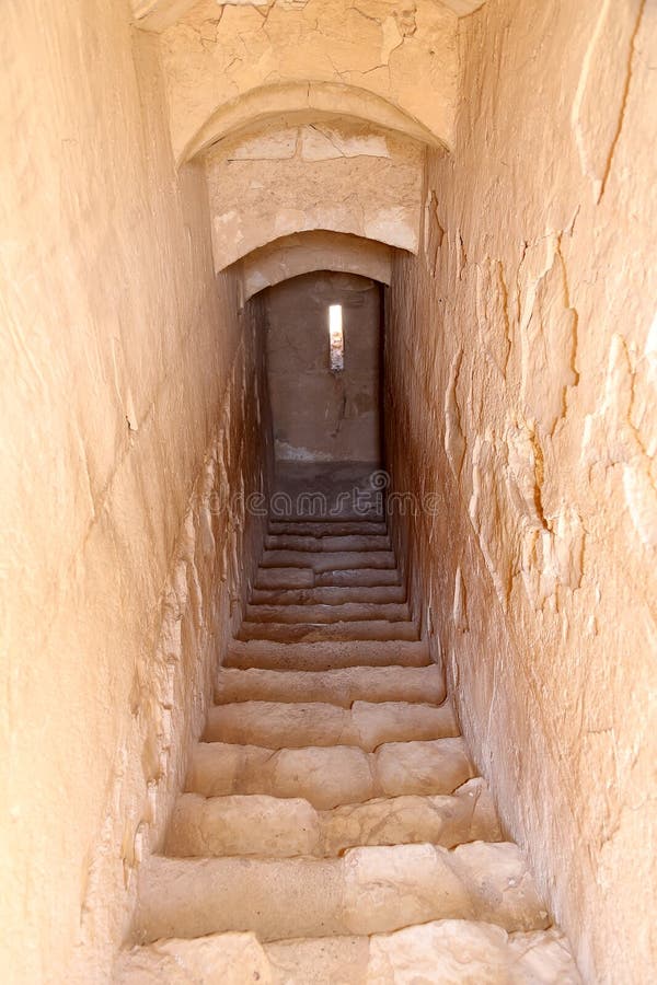 Qasr Kharana pustynny kasztel w wschodnim Jordania, (Kharanah lub Harrana) (100 km Amman) obrazy royalty free