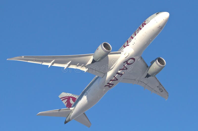 Qatar Airways Boeing 787-8 Dreamliner stock fotografie Qatar Airways Boeing 787-8 Dreamliner stock fotografie