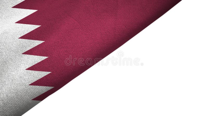 Qatar Flag Left Side with Blank Copy Space Stock Illustration -  Illustration of independence, government: 154922602