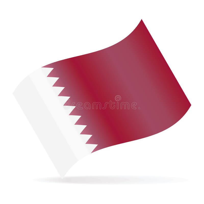 Download Qatar Flag Vector Waving Icon Stock Illustration ...