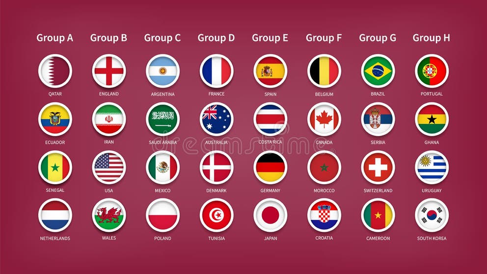 World Cup 2022 Teams Stock Illustrations – 1,514 World Cup 2022 Teams