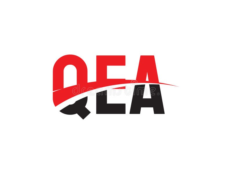 QEA Letter Initial Logo Design Vector Illustration Stock Vector