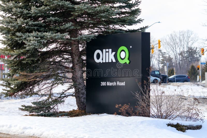 Qlik offices sign in Kanata North  Ottawa