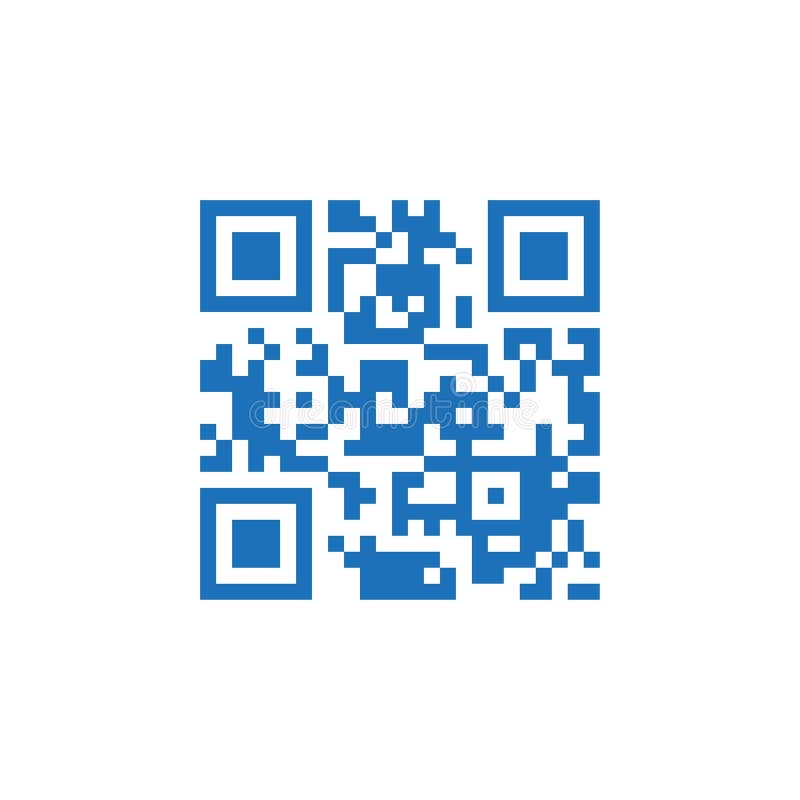 QR Code icon. Vector illustration, flat design stock illustration