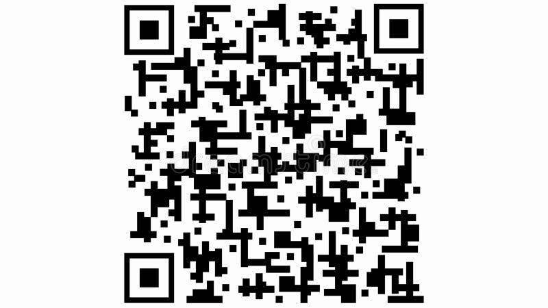 QR code for payment. Scan qr code icon with laser. stock illustration