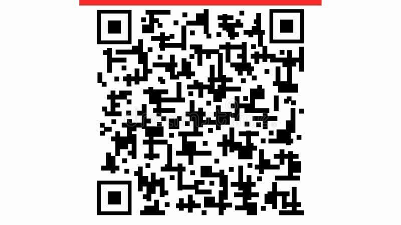 QR code for payment. Scan qr code icon with laser. vector illustration