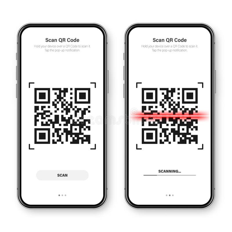 QR Code Scanner, Reader App for Smartphone. Identification Tracking