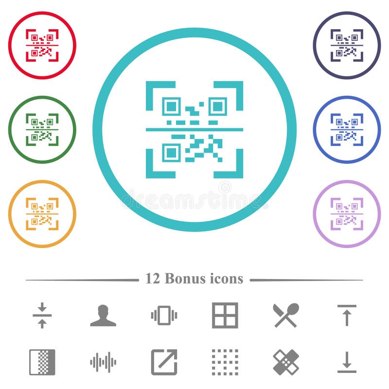 Qr Code Circle Stock Illustrations – 390 Qr Code Circle Stock ...