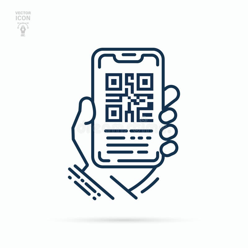 Phone Scanning Qr Code Cartoon Stock Illustrations – 329 Phone Scanning