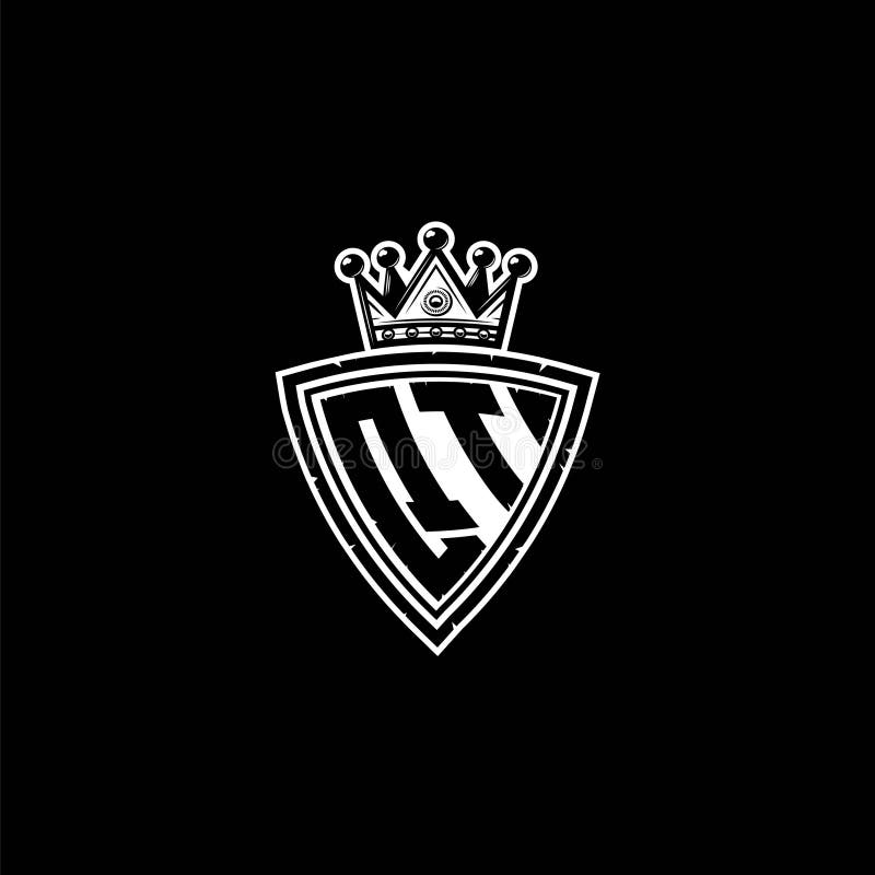 QT Logo Monogram Shield Crown Luxury Design Stock Vector - Illustration ...