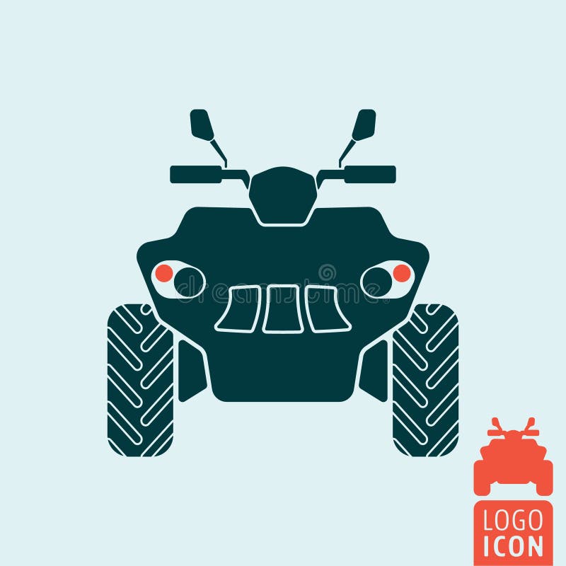 Quad bike icon stock illustration