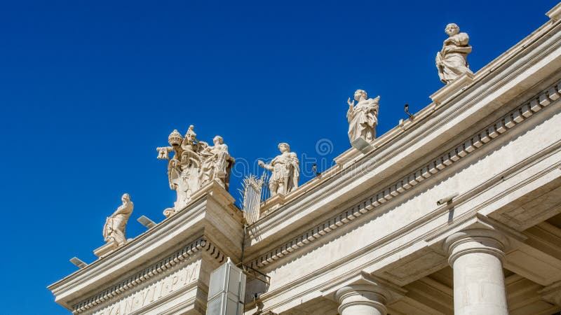 Quadrado do ` s de St Peter do Vaticano imagens de stock royalty free Quadrado do ` s de St Peter do Vaticano imagens de stock royalty free