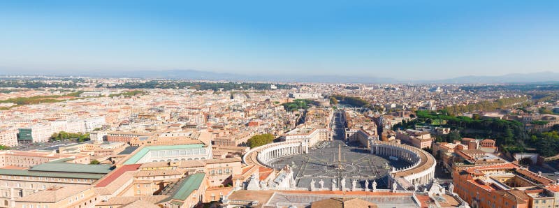Quadrado do ` s de St Peter, Vaticano, Roma, Itália fotografia de stock royalty free Quadrado do ` s de St Peter, Vaticano, Roma, Itália fotografia de stock royalty free