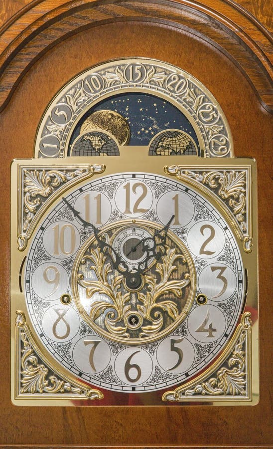 Quadrante commovente della luna della cassa di legno del fronte di orologio di prima generazione