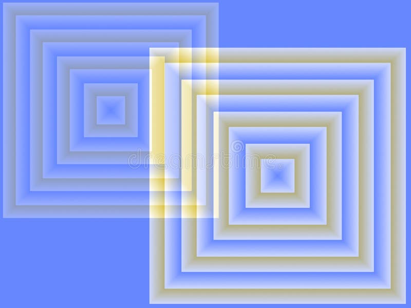 Quadratini concentrici intersecati sfondo sfondo sfondo sfondi arte astratta illustrazione vettoriale