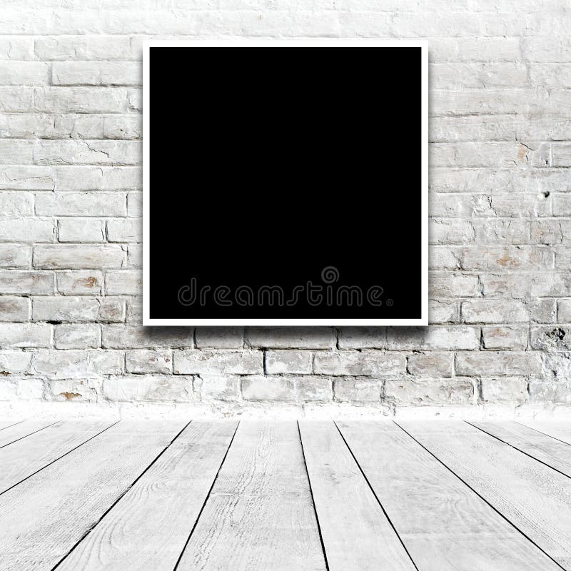 Quadratische Malerei, die an der Kunstgaleriewand hängt lizenzfreie stockbilder Quadratische Malerei, die an der Kunstgaleriewand hängt lizenzfreie stockbilder