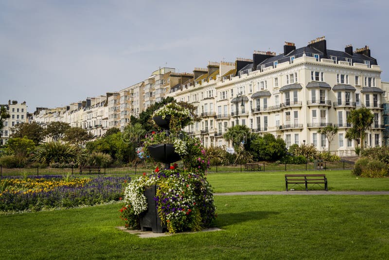 Quadrato del guerriero, Leonards-su-mare della st, Hastings, East Sussex, Inghilterra, Regno Unito fotografia stock Quadrato del guerriero, Leonards-su-mare della st, Hastings, East Sussex, Inghilterra, Regno Unito fotografia stock