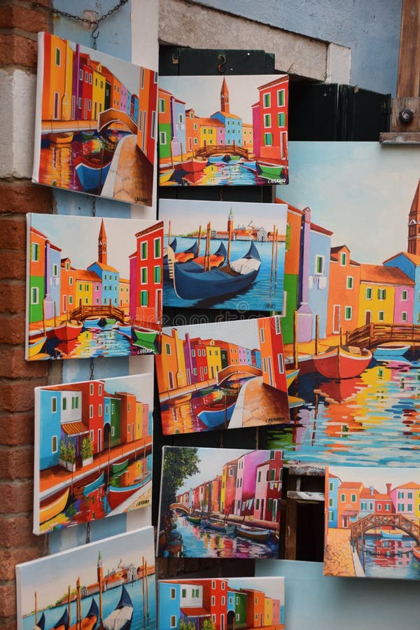QUADRI DI ООН РЫНОК BURANO стоковые фотографии rf QUADRI DI ООН РЫНОК BURANO стоковые фотографии rf