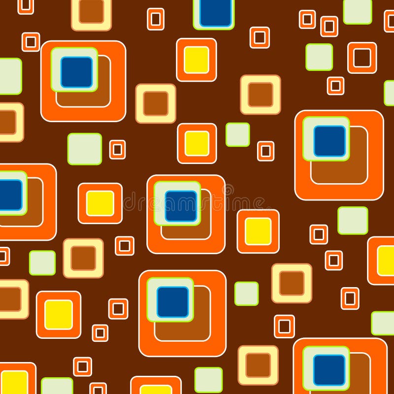 Quadriert Retro- Arttapete des Hintergrundes lizenzfreie abbildung Quadriert Retro- Arttapete des Hintergrundes lizenzfreie abbildung
