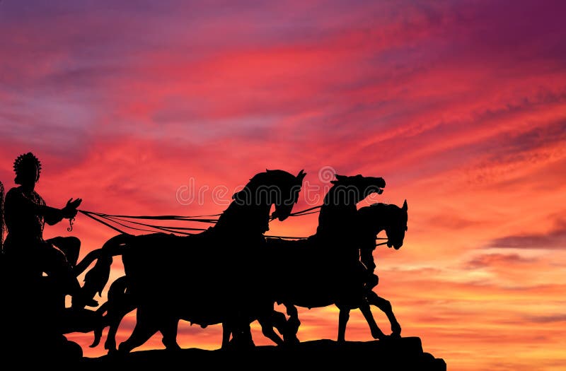 Quadriga sunset