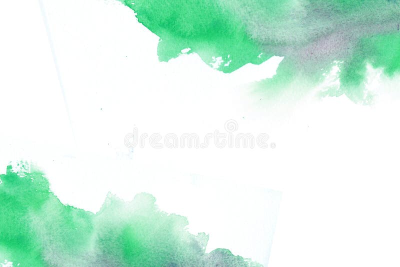 Quadro brilhante verde do abstact da aquarela ilustração royalty free Quadro brilhante verde do abstact da aquarela ilustração royalty free